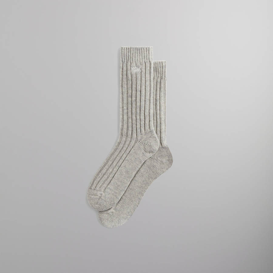 Light Grey Men Kith Wool Socks | 7915-ESAKQ
