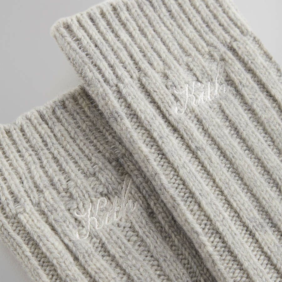 Light Grey Men Kith Wool Socks | 7915-ESAKQ