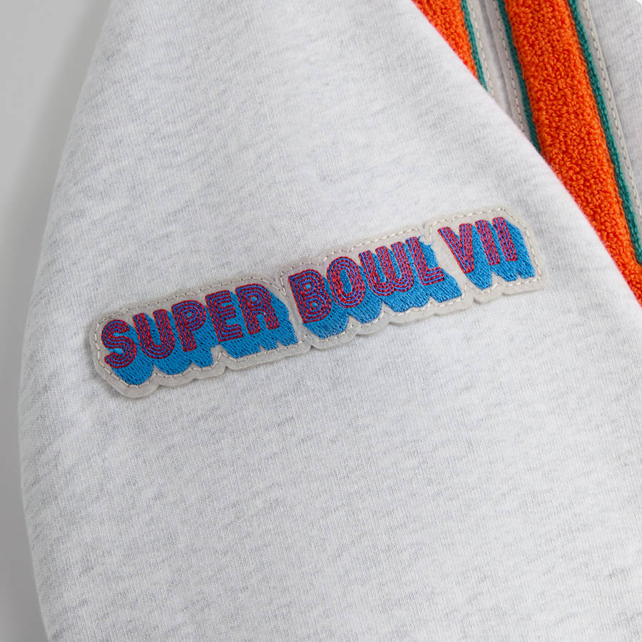 Light Grey Men Kith and '47 for the NFL: Dolphins Nelson Hoodie | 3210-QNRMY