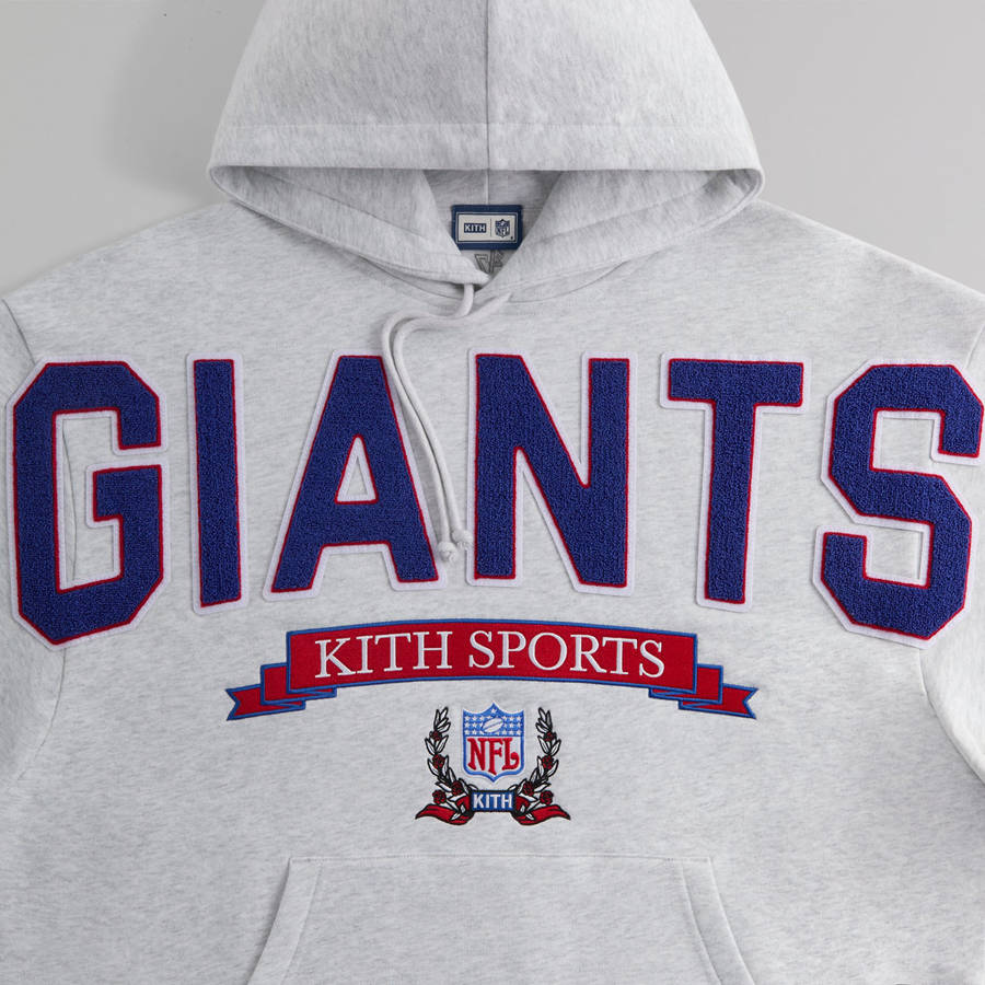 Light Grey Men Kith and '47 for the NFL: Giants Nelson Hoodie | 1065-GCIOQ