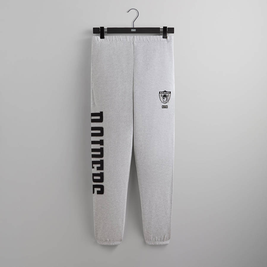 Light Grey Men Kith and '47 for the NFL: Raiders Nelson Sweat Pants | 8375-SJLOF