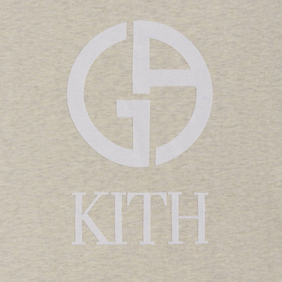 Light Grey Men Kith and Giorgio Armani Nelson Crewneck Sweatshirts | 3189-WDVYB