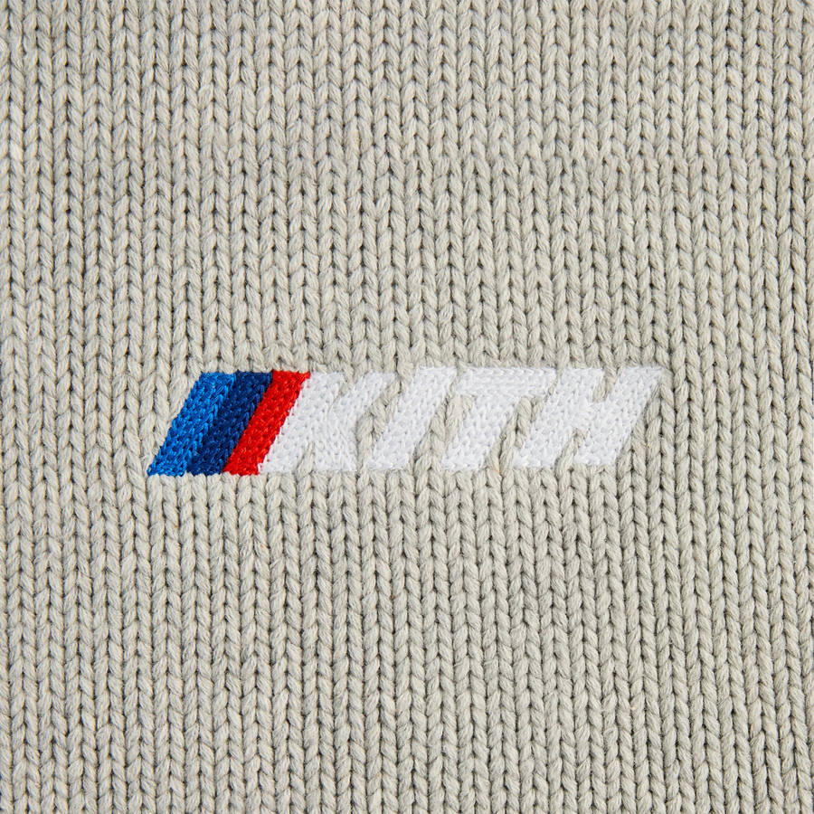 Light Grey Men Kith for BMW Sven Crewneck Sweater Sweatshirts | 2183-JRGBH