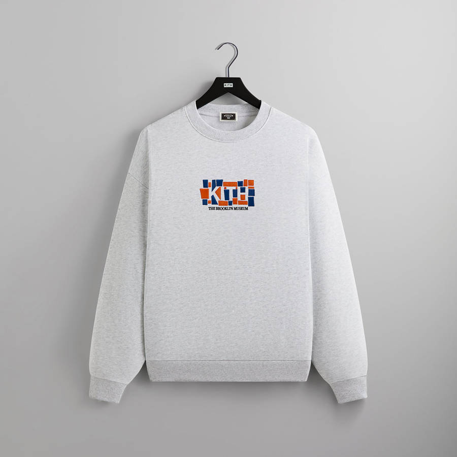 Light Grey Men Kith for the Brooklyn Museum Exhibit Nelson Crewneck Sweatshirts | 2879-TAUEM