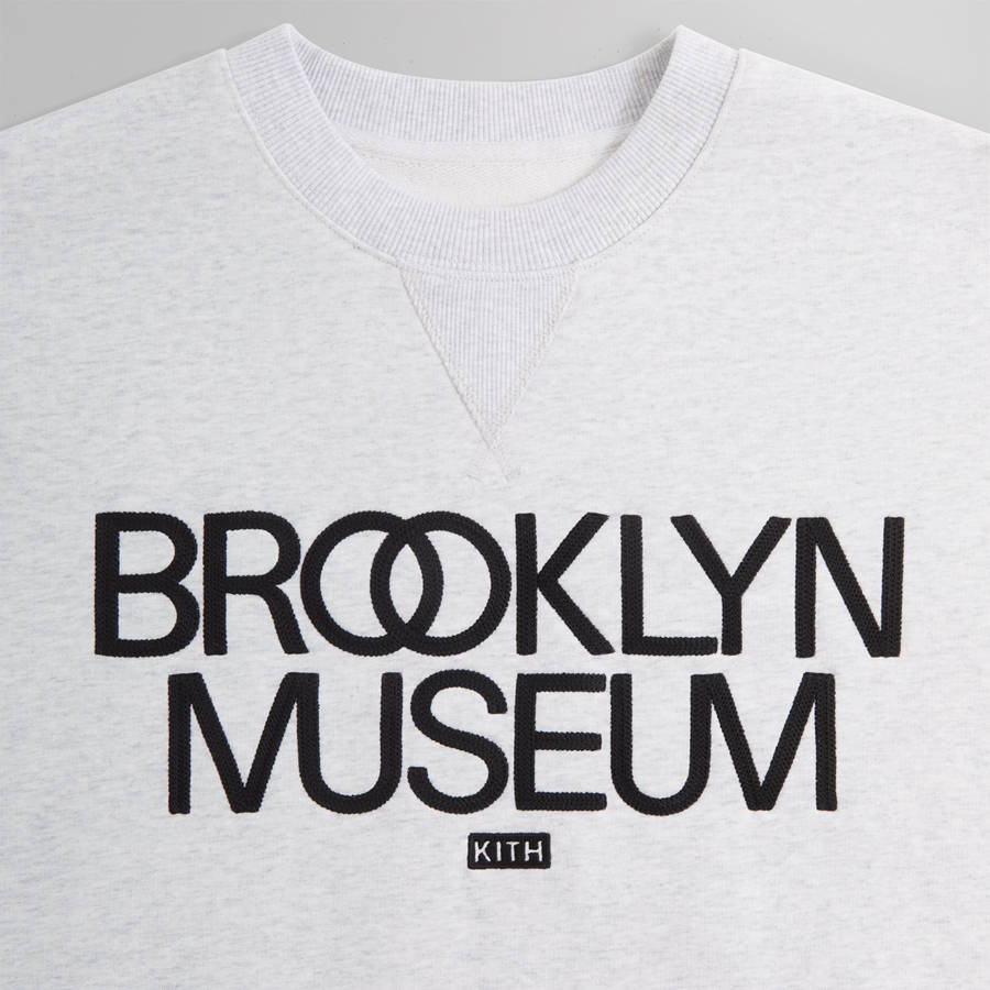 Light Grey Men Kith for the Brooklyn Museum Nelson Crewneck Sweatshirts | 9128-VDAHB