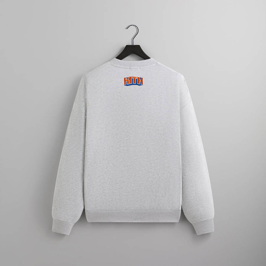 Light Grey Men Kith for the New York Knicks Showtime Vintage Nelson Crewneck Sweatshirts | 8176-GKHET