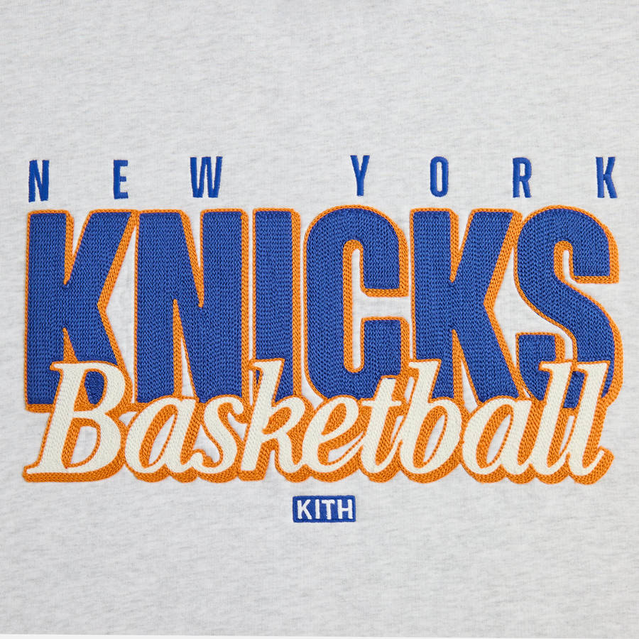 Light Grey Men Kith for the New York Knicks Classic Vintage Nelson Crewneck Sweatshirts | 6073-GUVKW