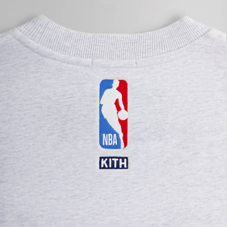 Light Grey Men Kith for the New York Knicks Classic Vintage Nelson Crewneck Sweatshirts | 6073-GUVKW