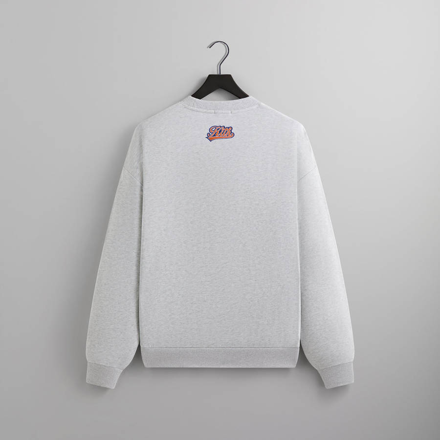 Light Grey Men Kith for the New York Knicks Script Vintage Nelson Crewneck Sweatshirts | 1937-XTDCW
