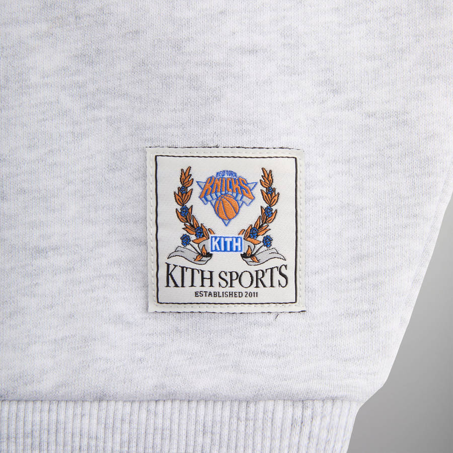 Light Grey Men Kith for the New York Knicks Vintage Nelson Crewneck Sweatshirts | 4195-VGZSA