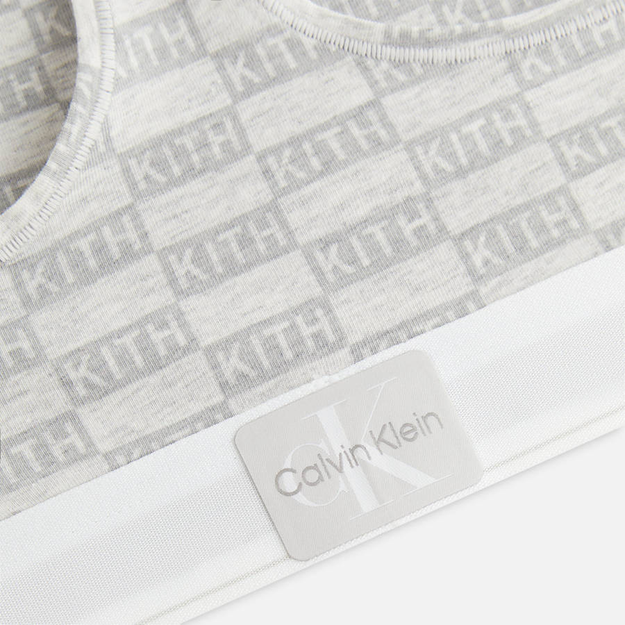 Light Grey Women Kith for Calvin Klein Classic Bralette Underwear | 4860-ONTAM