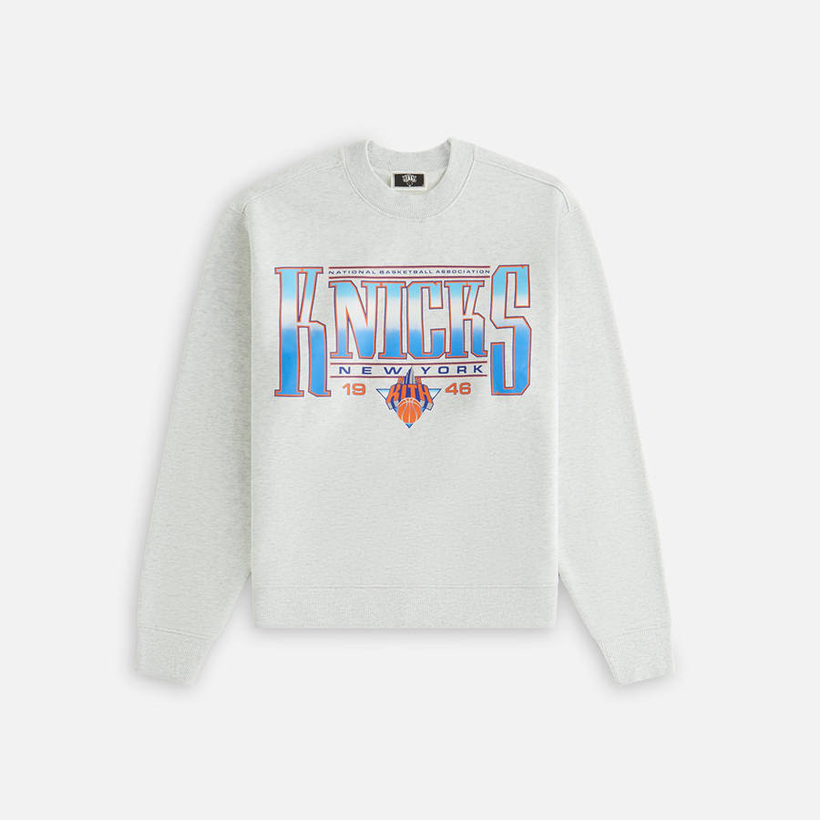 Light Grey Women Kith for the New York Knicks Ashwin Crewneck Sweaters | 6245-DRYHV