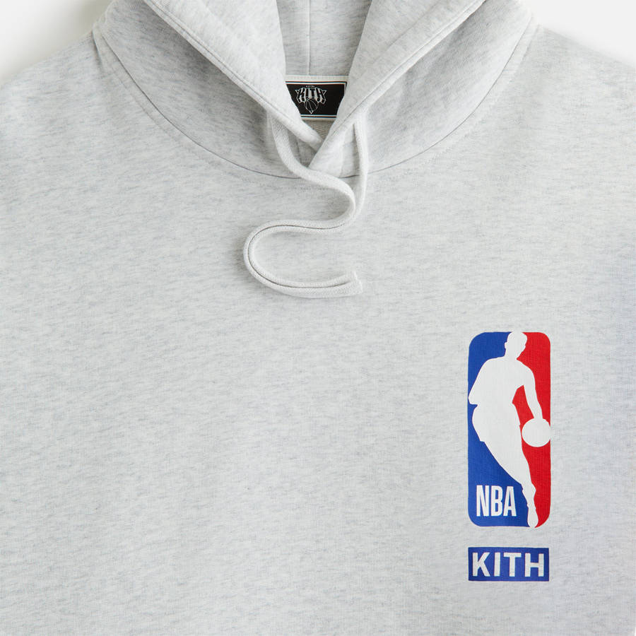 Light Grey Women Kith for the New York Knicks Maverick Hoodie | 0983-MFINZ