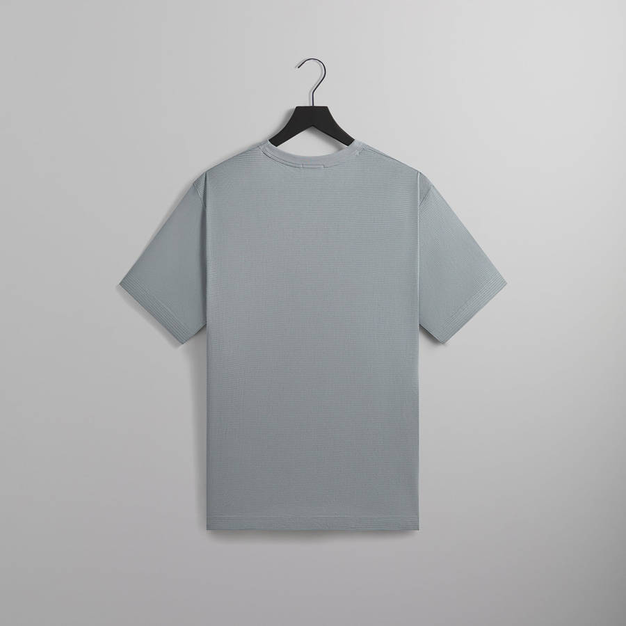 Light Indigo Men Kith Pointelle Mesh Leonard Pocket T-Shirt | 4216-SGUFP