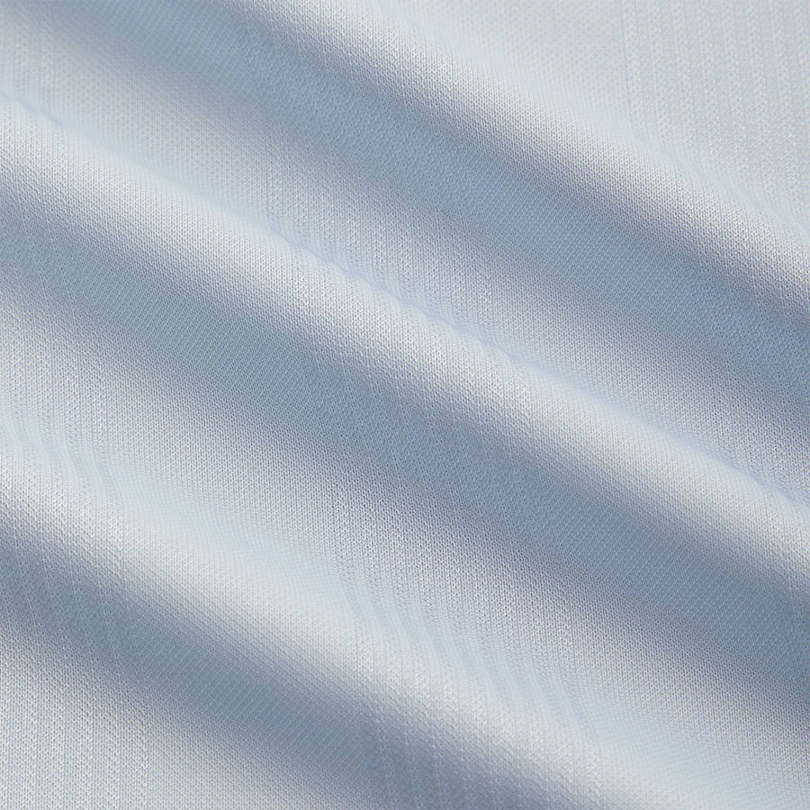 Light Indigo Men Kith Shadow Stripe Marcel Soccer Top Shirts | 1239-MCYGQ