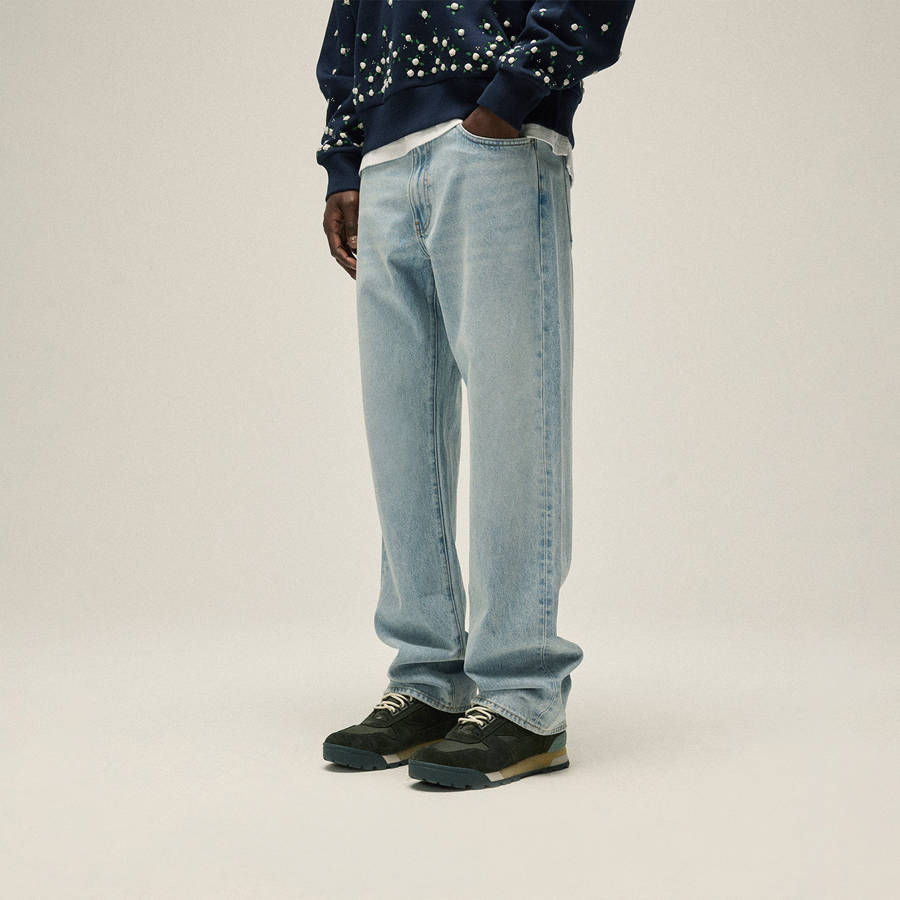 Light Indigo Men Kith The Webster Chill Jeans | 5964-KNWLP