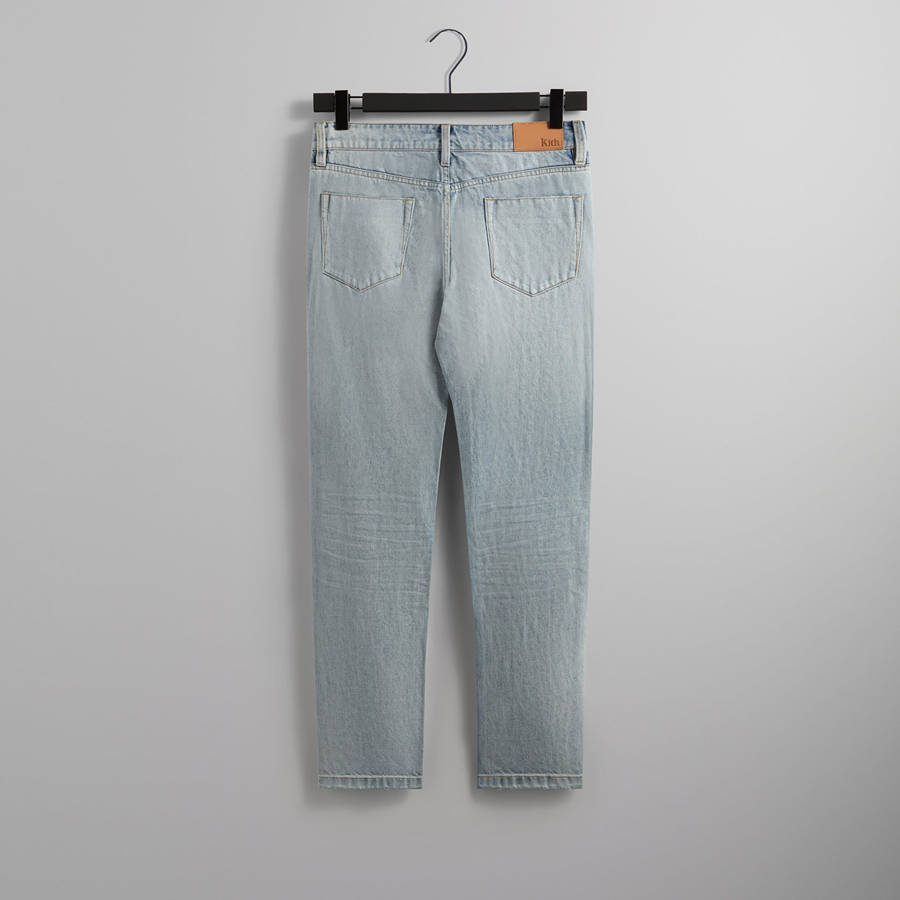 Light Indigo Men Kith Varick Taper Jeans | 7426-FJMYQ