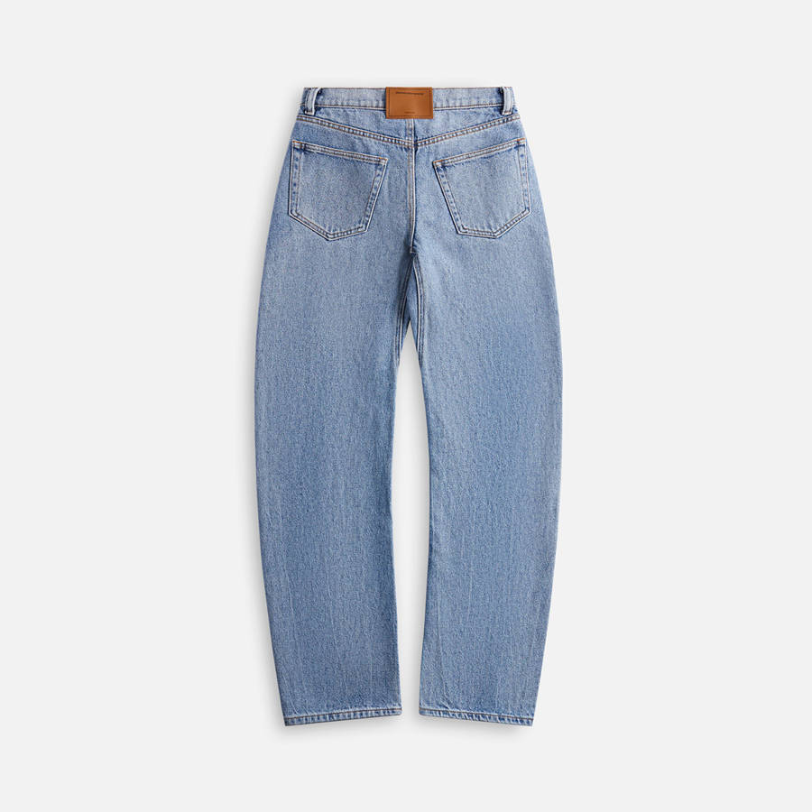 Light Indigo Women Kith T by Alexander Wang Mid Rise Bowed Gusset Jeans | 8726-MTGUB
