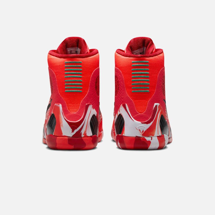 Light Red / Black / White Kids' Kith Nike GS Kobe 9 Elite Protro Sneakers | 9370-GULAX