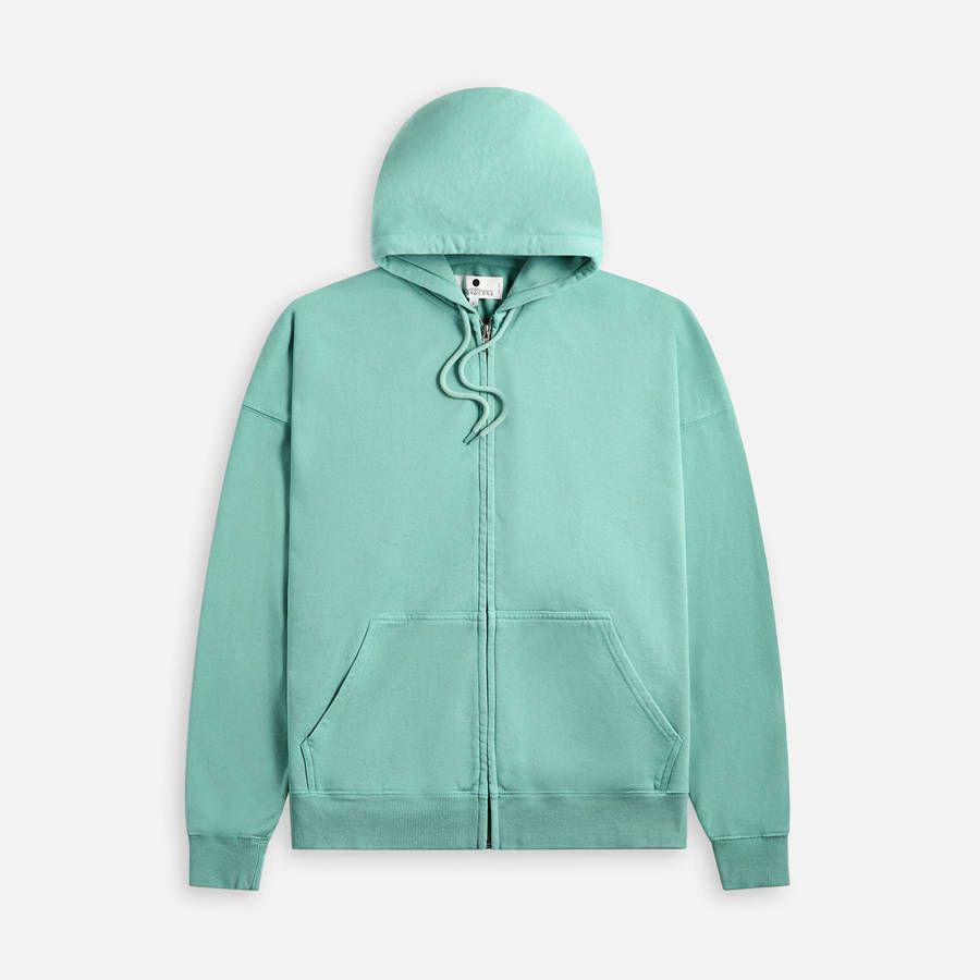 Light Turquoise Men Kith Noon Goons Pacific Zip Hoodie | 2473-LQOWU