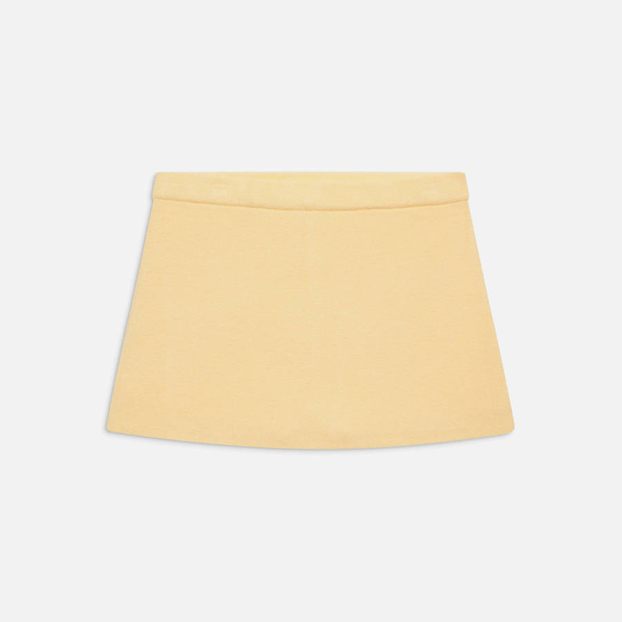 Light Yellow Women Kith Frankies Bikinis Marialla Cloud Knit Skirts | 4301-ICPWL