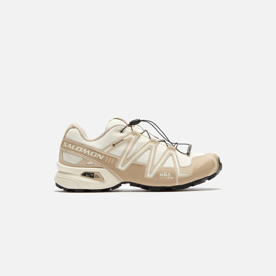 Light Yellow / White Men Kith Salomon Speedcross 3 GTX Sneakers | 9638-AFUVK