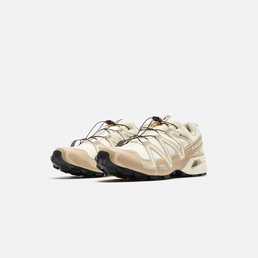 Light Yellow / White Men Kith Salomon Speedcross 3 GTX Sneakers | 9638-AFUVK