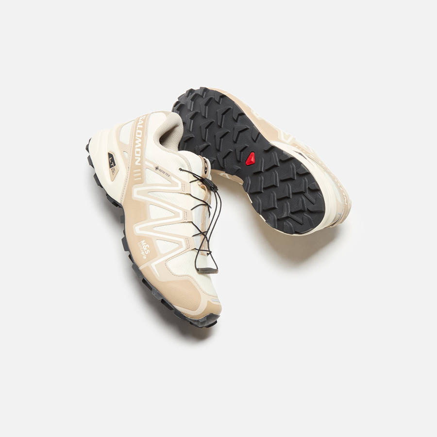 Light Yellow / White Men Kith Salomon Speedcross 3 GTX Sneakers | 9638-AFUVK