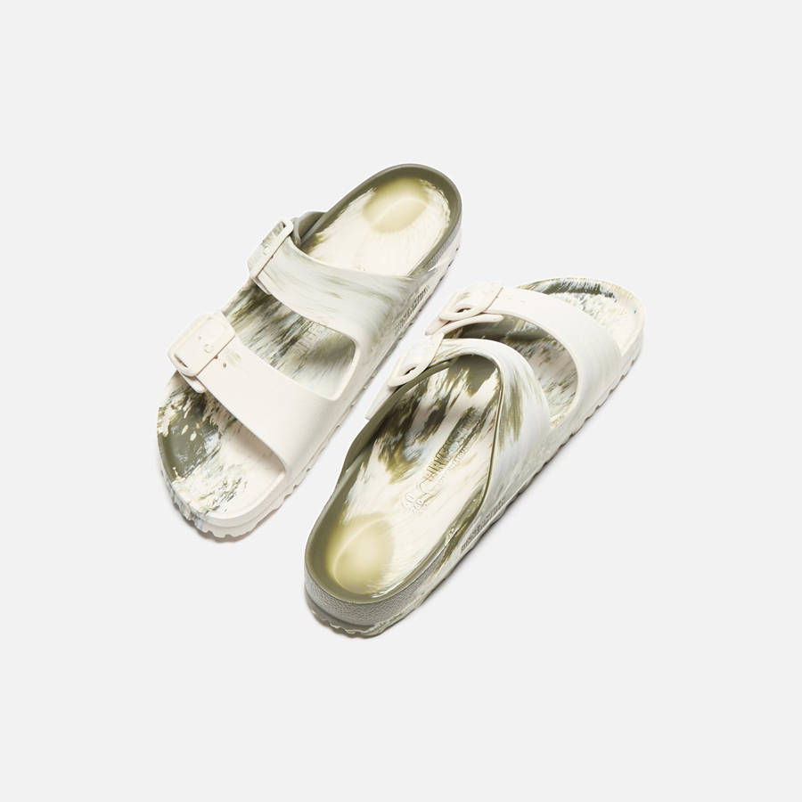 Multicolor Khaki Women Kith Birkenstock Arizona EVA Sandals | 2035-TVHUB