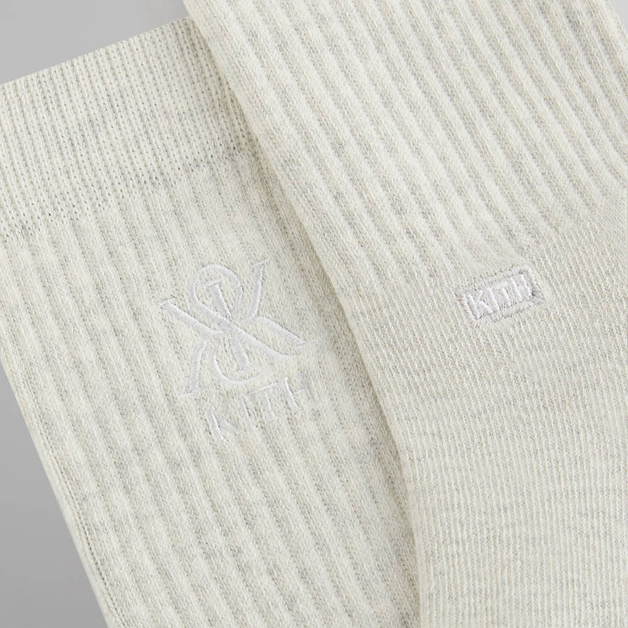 Multicolor Men Kith 3-Pack Crest Crew Socks | 1750-FVAQZ