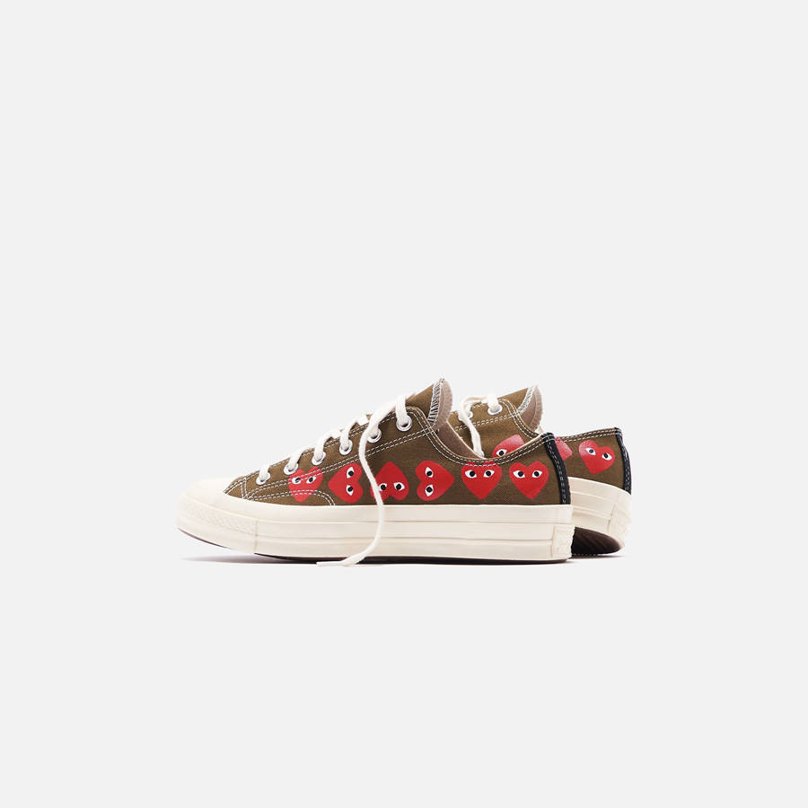 Multicolor Men Kith Converse x Comme des Garçons CDG Play Chuck Taylor Low Sneakers | 9837-WZPOF