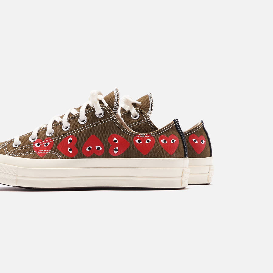 Multicolor Men Kith Converse x Comme des Garçons CDG Play Chuck Taylor Low Sneakers | 9837-WZPOF