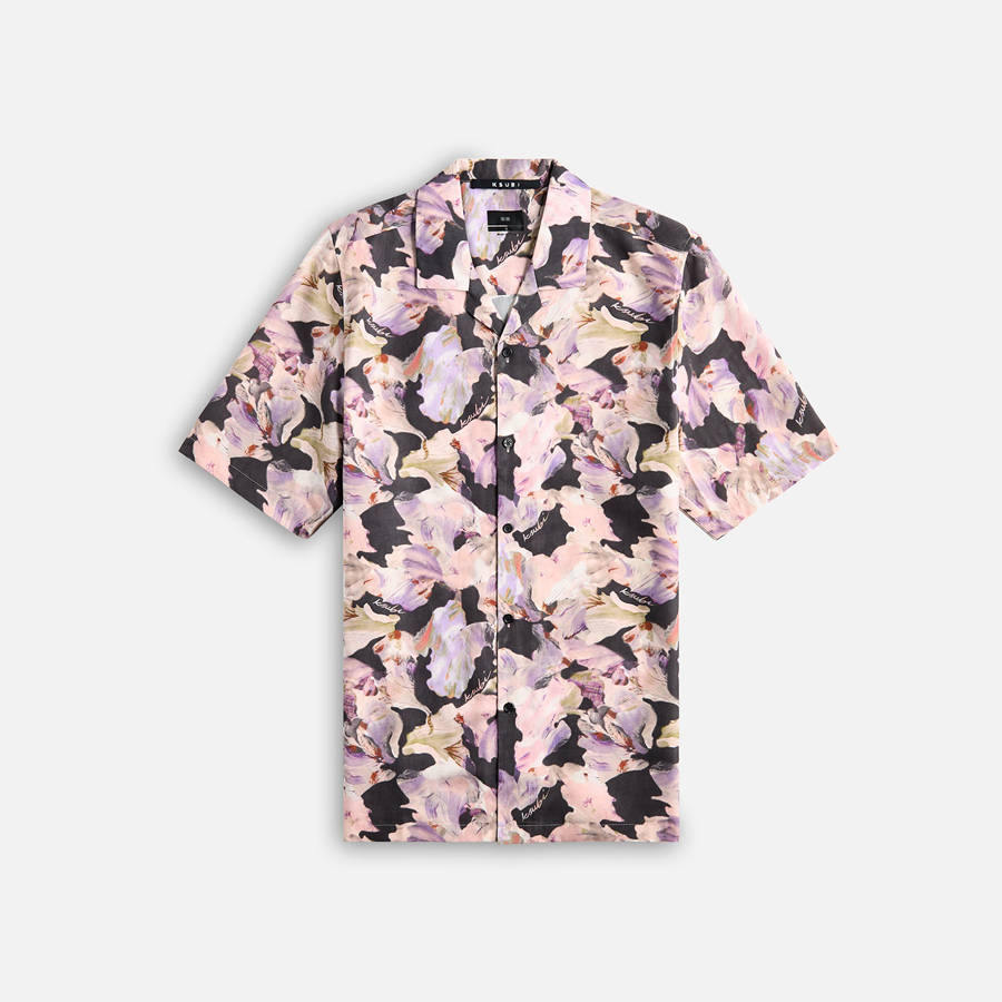Multicolor Men Kith Ksubi Painted Resort Shirts | 5460-USJVR