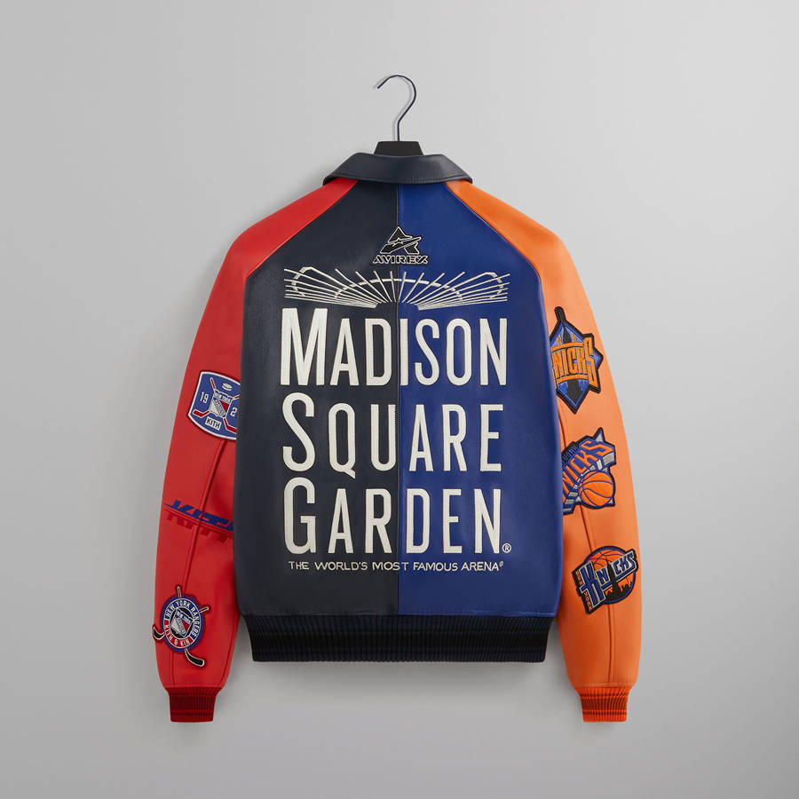Multicolor Men Kith and AVIREX for Madison Square Garden Sports Icon Jackets | 0178-XZYIF