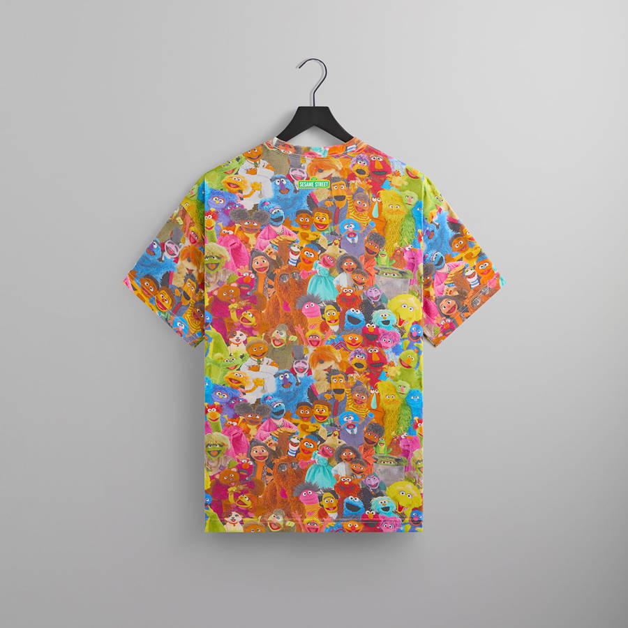 Multicolor Men Kith for Sesame Street Family T-Shirt | 3907-KFBHC