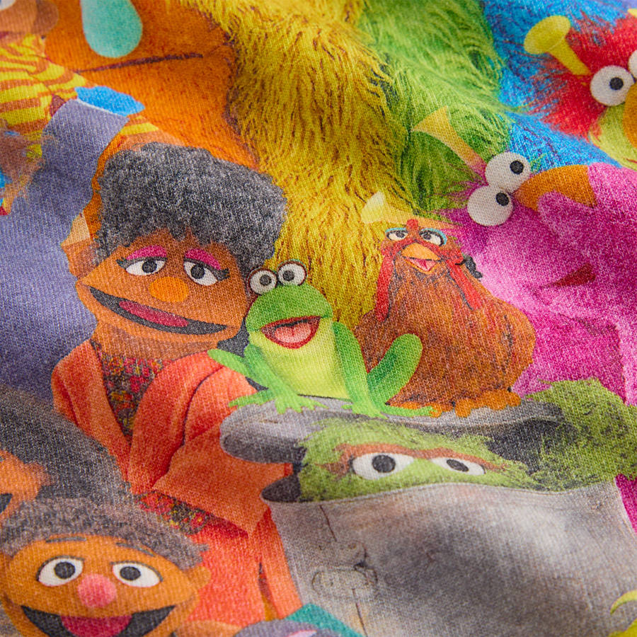 Multicolor Men Kith for Sesame Street Family Shirts | 8279-QZCLF