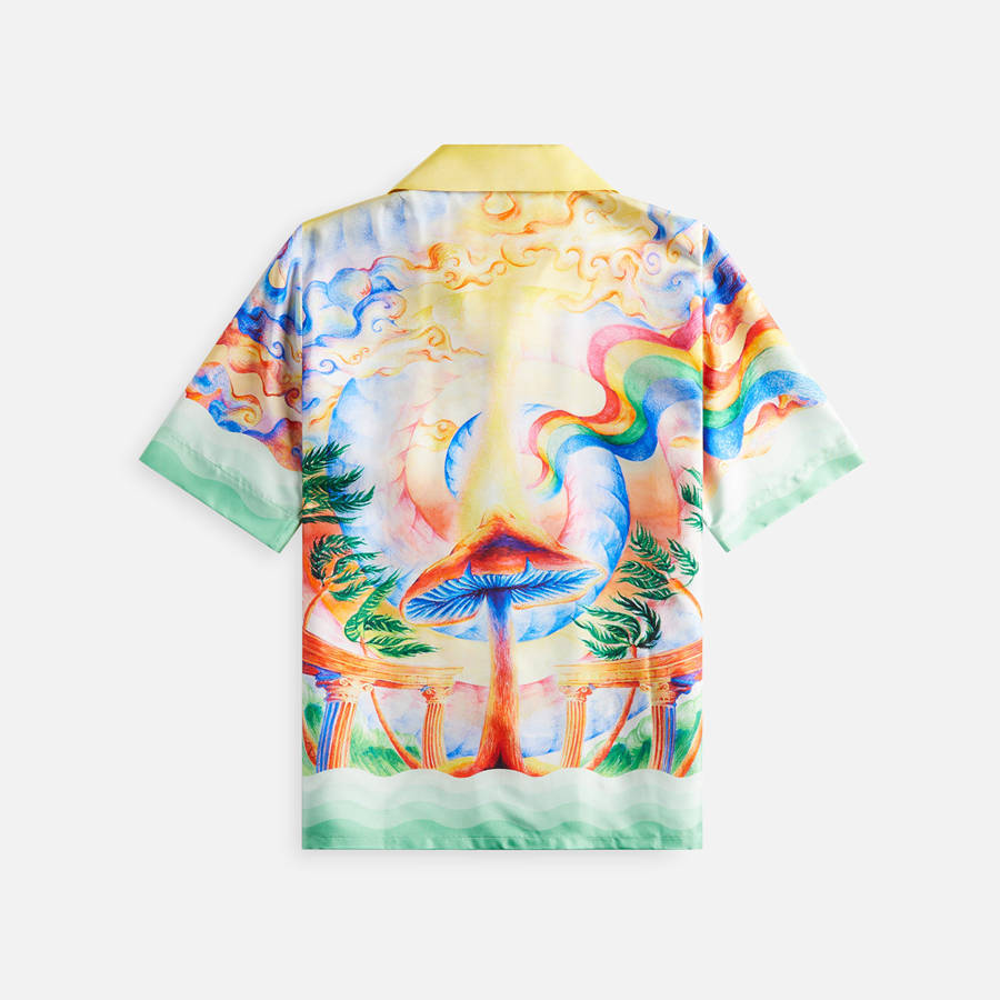 Multicolor Women Kith Casablanca Short Sleeve Cuban Collar Shirts | 8293-LOPKI