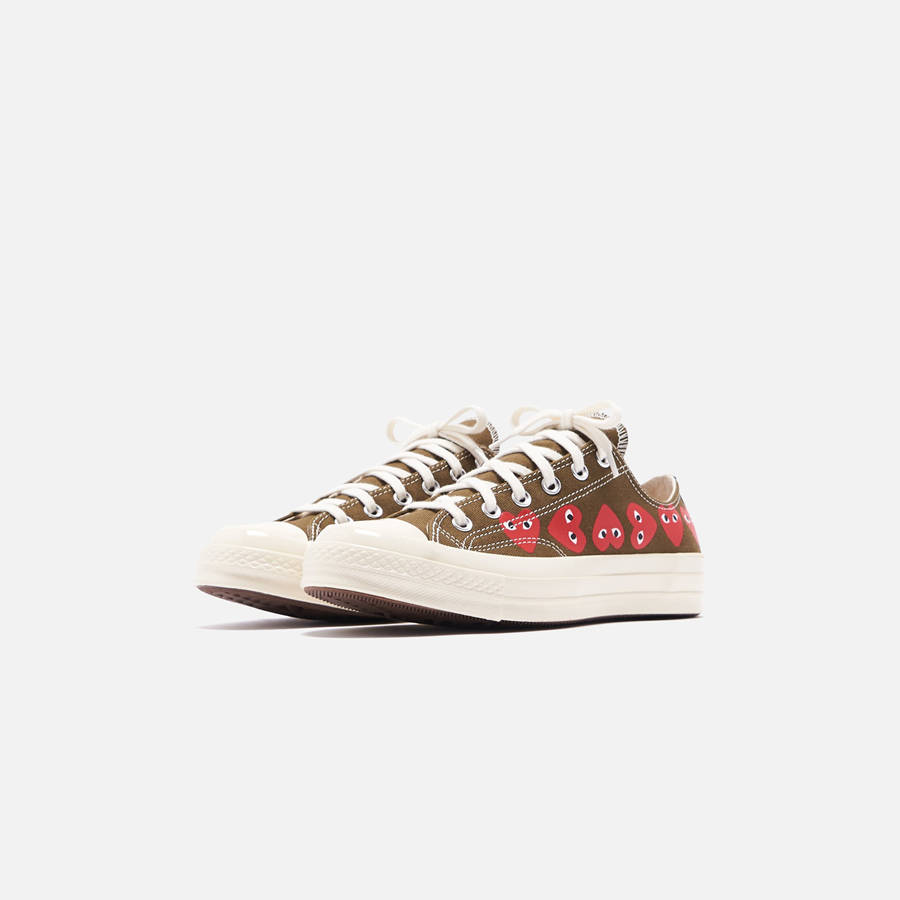 Multicolor Women Kith Converse x Comme des Garçons CDG Play Chuck Taylor Low Sneakers | 6712-MWIEC