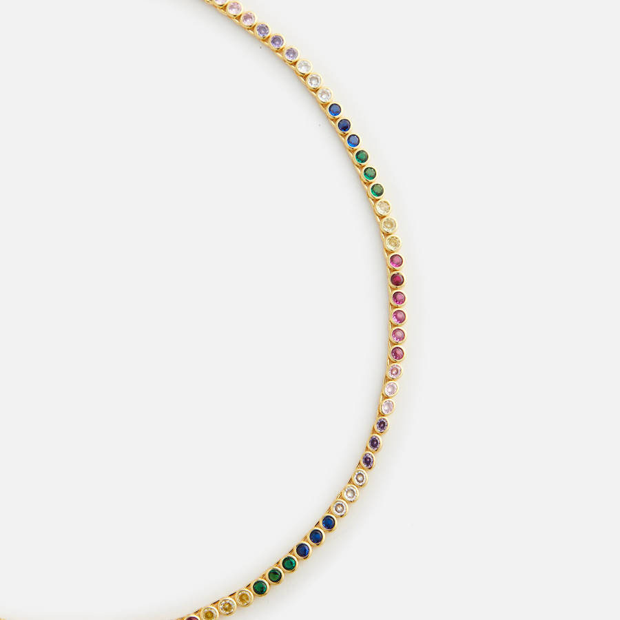 Multicolor Women Kith Crystal Haze Eternal Necklace Jewelry | 3271-VHTGW