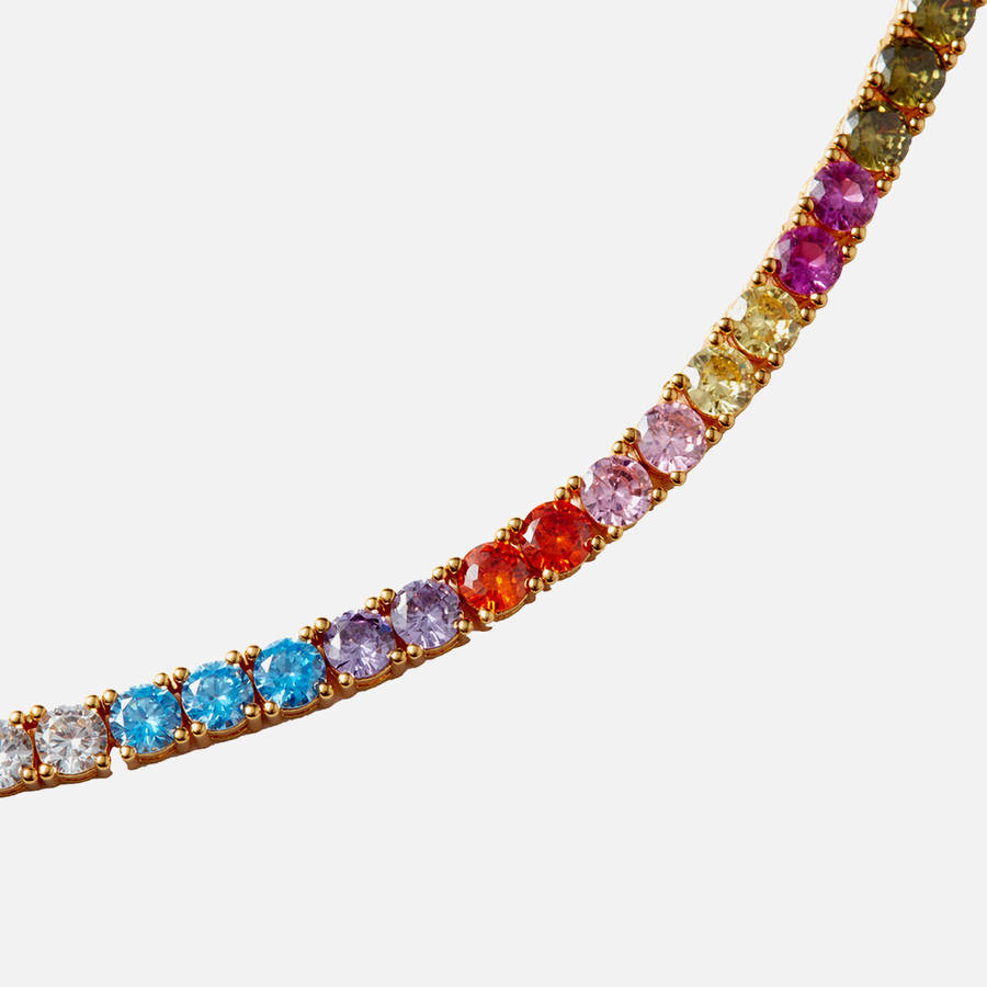 Multicolor Women Kith Crystal Haze Serena Necklace Jewelry | 6407-WBAQU