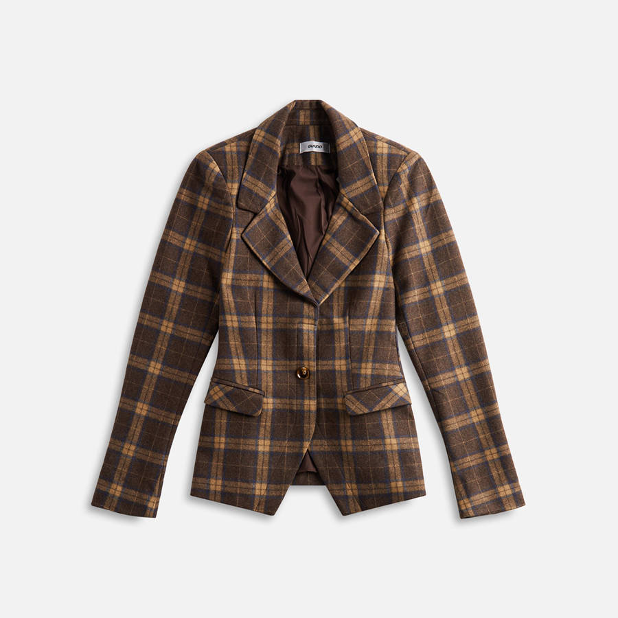 Multicolor Women Kith GUIZIO Cooper Tartan Blazer Jackets | 6351-LNSKO