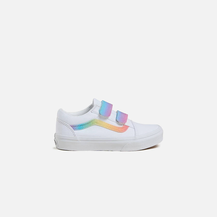 Multicolor / White Kids' Kith VANS PS Old Skool V Sneakers | 3479-NBCMV