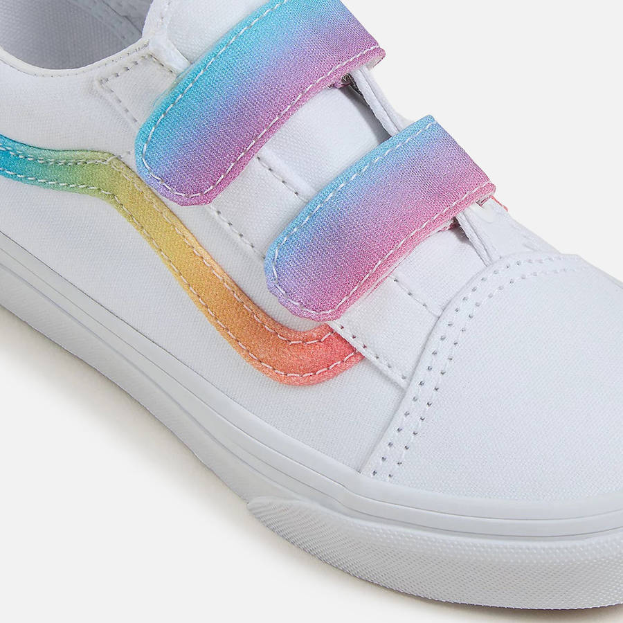 Multicolor / White Kids' Kith VANS PS Old Skool V Sneakers | 3479-NBCMV