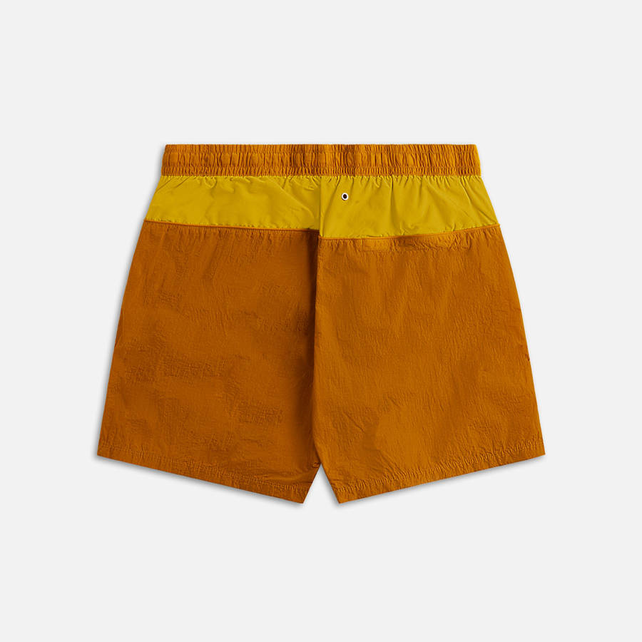 Mustard Men Kith Stone Island Swim Trunk Shorts | 7042-QVBOY