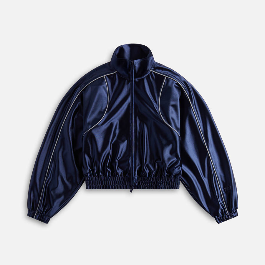 Navy Grey Women Kith T by Alexander Wang Deconstructed Track Jackets | 3654-YUWSO