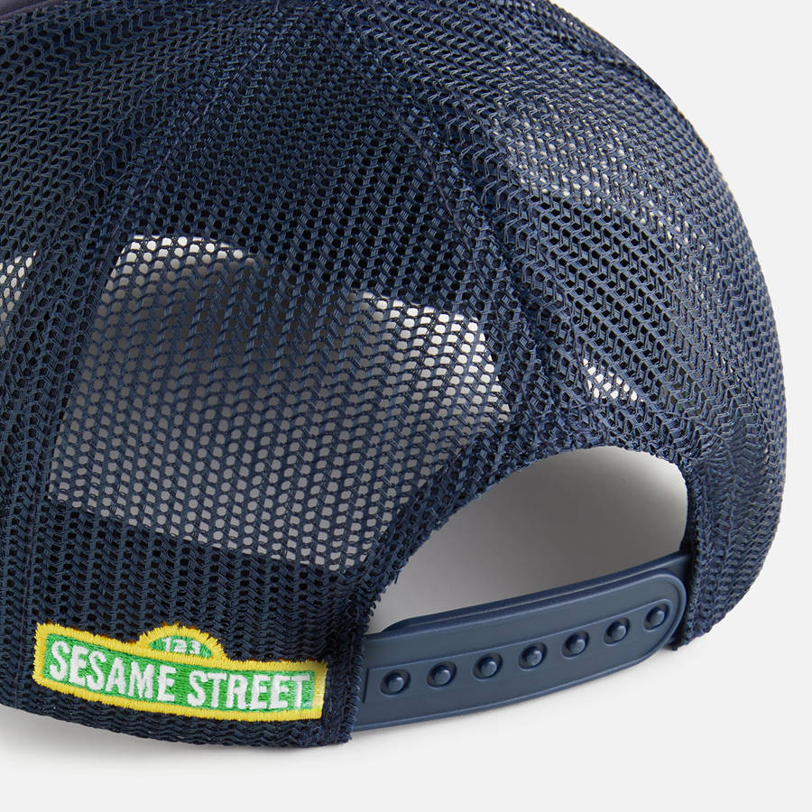 Navy Kids' Kith for Sesame Street Trucker Hat Headwear | 2783-TKXDV