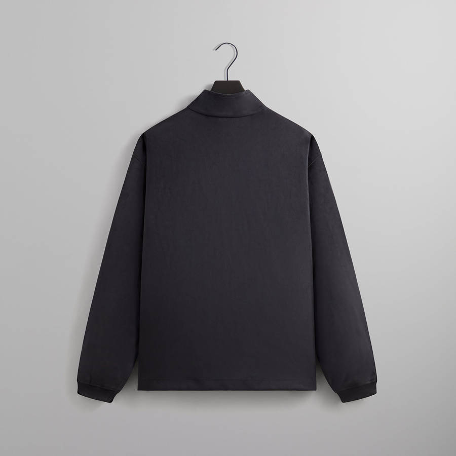 Navy Men Kith Bonded Microsuede Ali Track Jackets | 0248-IZUFM