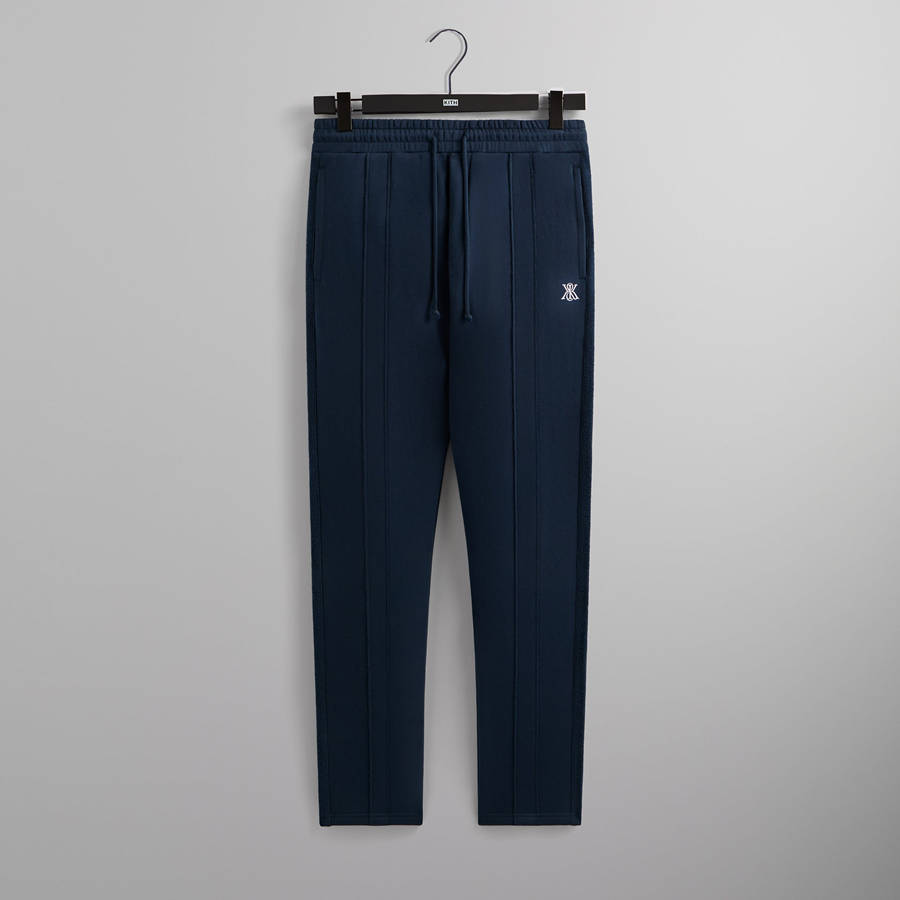 Navy Men Kith Bryson Panelled Sweat Pants | 3657-SPAOG