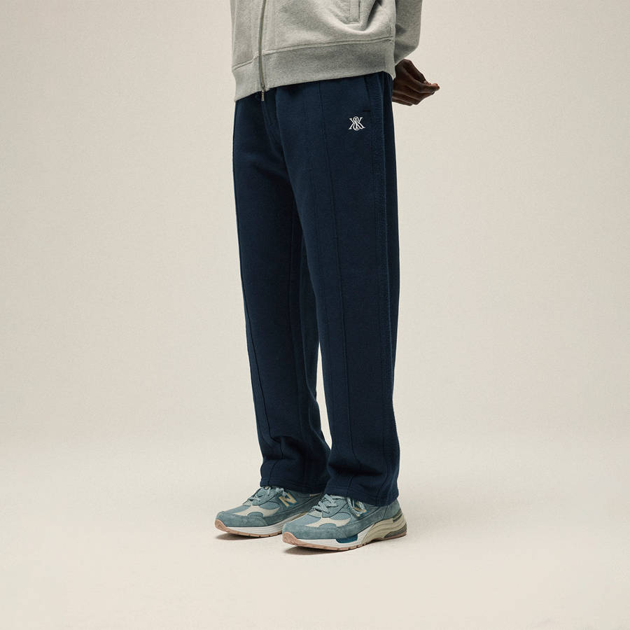 Navy Men Kith Bryson Panelled Sweat Pants | 3657-SPAOG