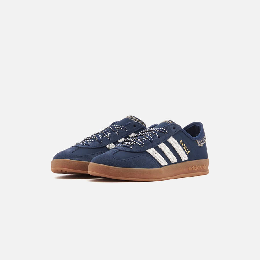 Navy Men Kith CLOT x adidas Gazelle By Edison Chen Sneakers | 0891-ULCQF
